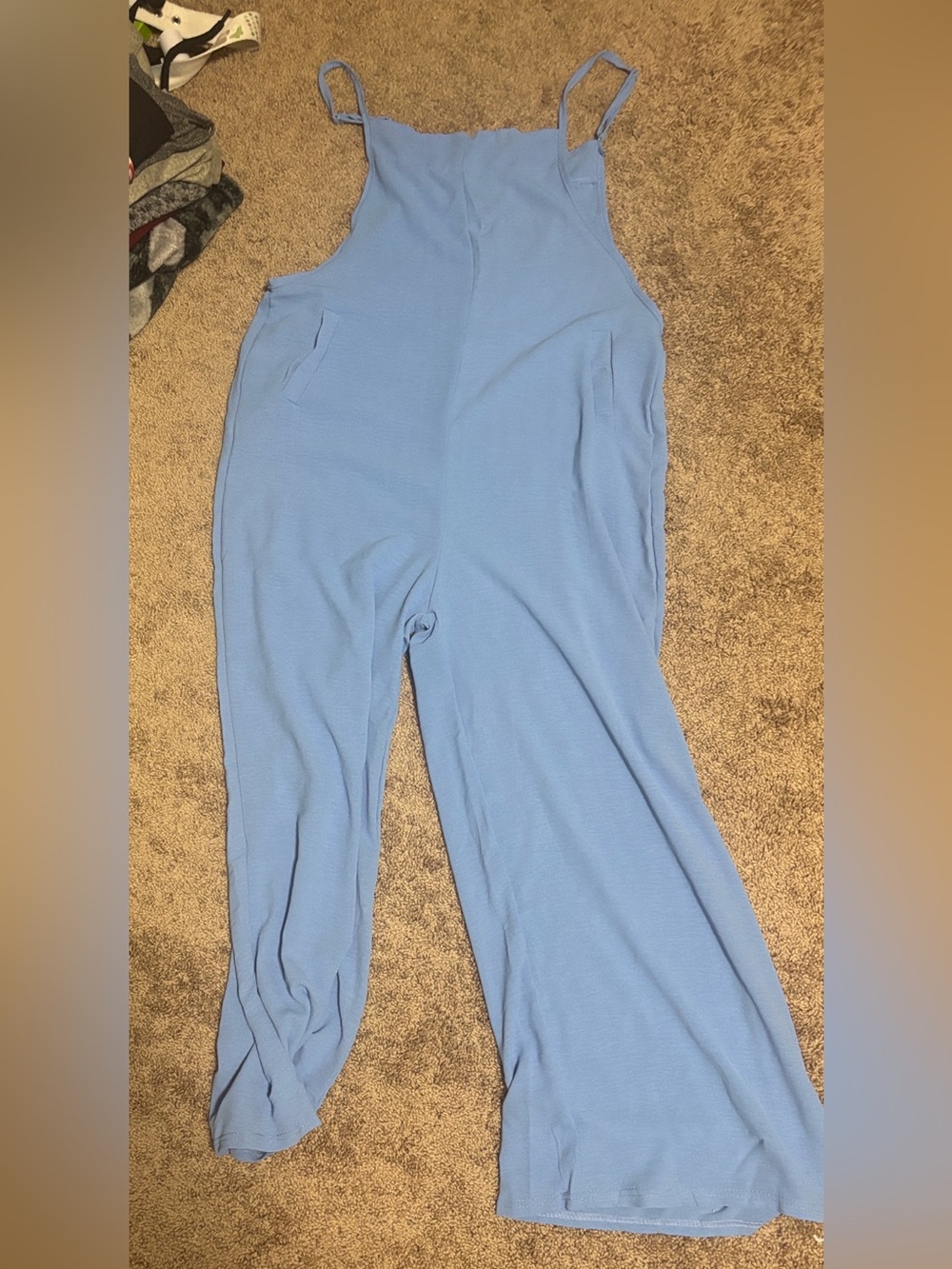 Light Blue Women's Wide-Leg Jumpsuit